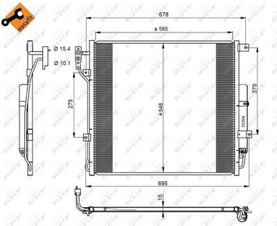 Condenser, air conditioning 350220