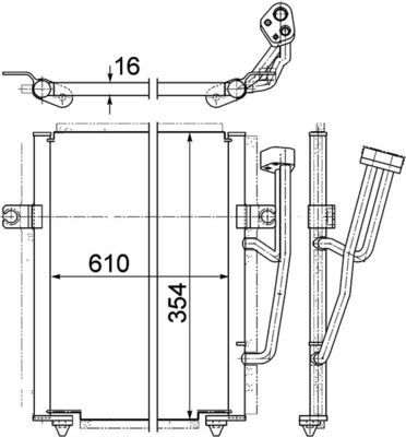 CONDENSATOR CLIMATIZARE MAHLE AC193000P 1