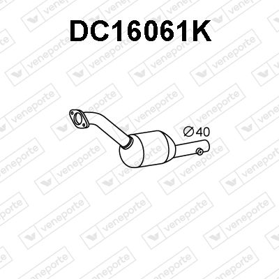 Катализатор VENEPORTE DC16061K для DACIA DUSTER