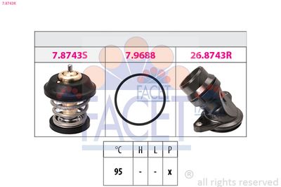 Termostat, chladivo FACET 7.8743K