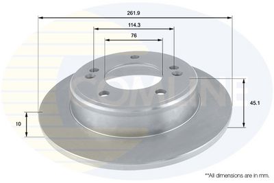 спирачен диск COMLINE ADC2415