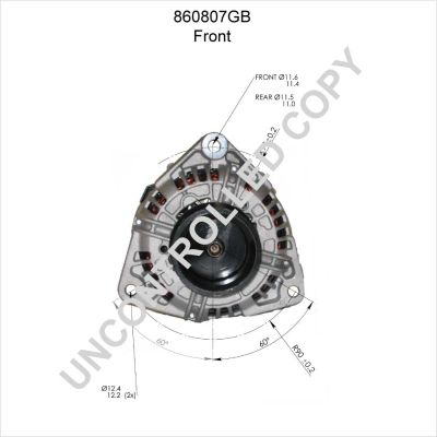 Alternátor PRESTOLITE ELECTRIC 860807GB