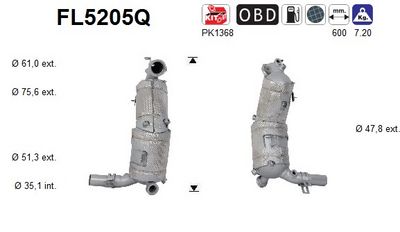 Soot/particulate filter, exhaust system