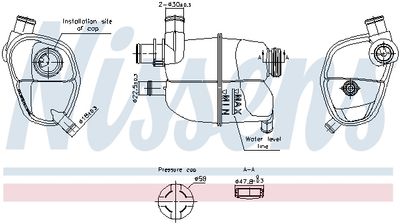 Expansionskärl, kylvätska NISSENS 996302