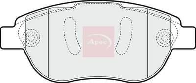 APEC Brake Pad Set, disc brake PAD1547