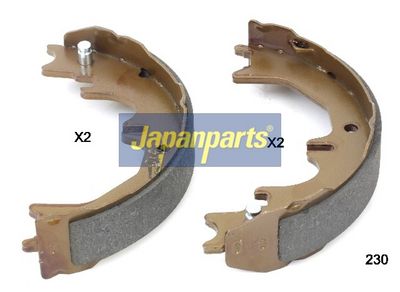 JAPANPARTS Stabdžių trinkelių komplektas