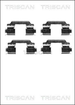 Комплектующие, колодки дискового тормоза TRISCAN 8105 231598 для MERCEDES-BENZ GLA-CLASS