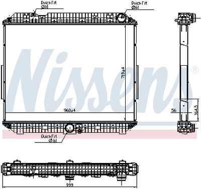 Kylare, motorkylning NISSENS 6270020