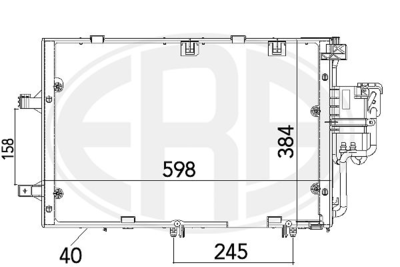 Конденсатор, кондиционер WILMINK GROUP WG2016739 для OPEL TIGRA