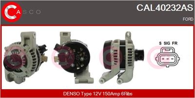 CASCO CAL40232AS Генератор  для FORD FOCUS C-MAX (DM2) 2.0