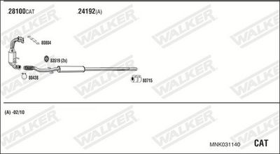 Изпускателна система WALKER MNK031140