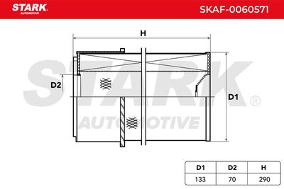 въздушен филтър STARK SKAF-0060571