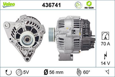 GENERATOR / ALTERNATOR VALEO 436741