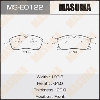 Комплект тормозных колодок MASUMA MS-E0122 для MERCEDES-BENZ GLE