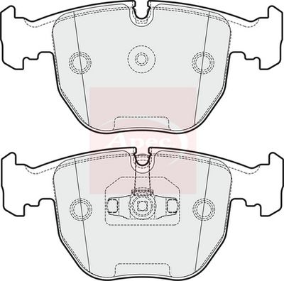 APEC Brake Pad Set, disc brake PAD1965