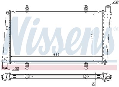 RADIATOR RACIRE MOTOR NISSENS 65551A 4