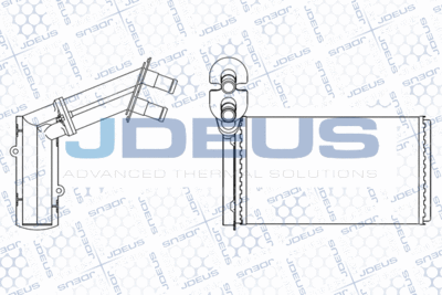 JDEUS M-212009A Радиатор печки  для SEAT ALHAMBRA (Сеат Алхамбра)