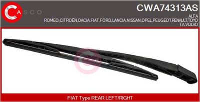Rameno stěrače, čistění skel CASCO CWA74313AS