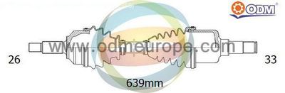 Приводной вал Multiparts 18-341410 для MINI MINI COOPER