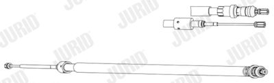 Тросик, cтояночный тормоз JURID 433026J для CITROËN C3