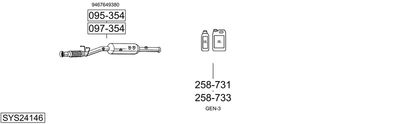 Układ wydechowy BOSAL SYS24146
