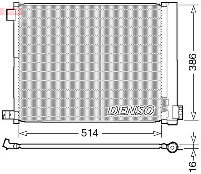 DENSO DCN46022 Радіатор кондиціонера для NISSAN MICRA (Ниссан Микра)