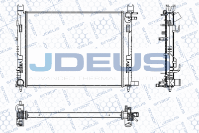 JDEUS RA0231100 Радиатор охлаждения двигателя  для DACIA  (Дача Сандеро)