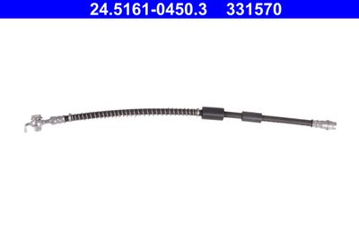 Remleiding/slang flexibel Voor Links (lengte 450mm, M10x1/M10x1) past: DS DS 4  CITROEN C4 II, DS4  PEUGEOT 308, 308 I 1.2-2.0D 11.09-