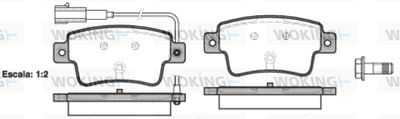Комплект тормозных колодок, дисковый тормоз WOKING P10983.02 для ABARTH PUNTO
