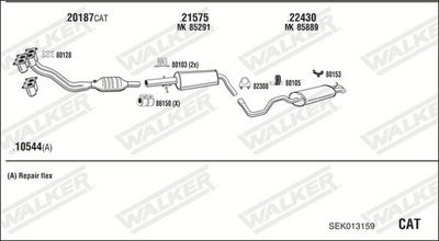 Изпускателна система WALKER SEK013159