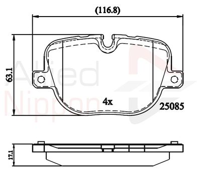 COMLINE ADB02212 Тормозные колодки и сигнализаторы  для LAND ROVER RANGE ROVER III (L322) 4.4 D 4x4