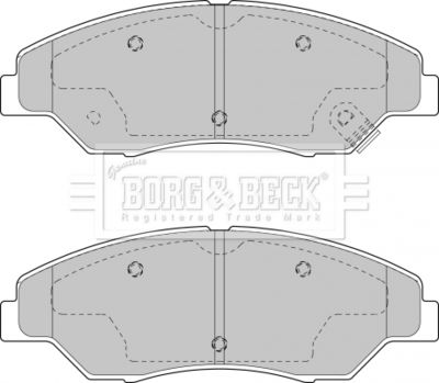 Комплект тормозных колодок, дисковый тормоз BORG & BECK BBP1795 для KIA RETONA