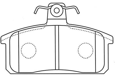 Kavo Parts Stabdžių trinkelių rinkinys, diskinis stabdys