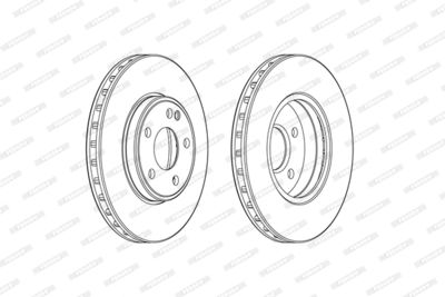Bromsskiva FERODO DDF2460C