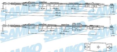 Тросик, cтояночный тормоз SAMKO C1089B для FORD ORION