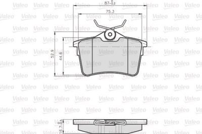 Brake Pad Set, disc brake 872765