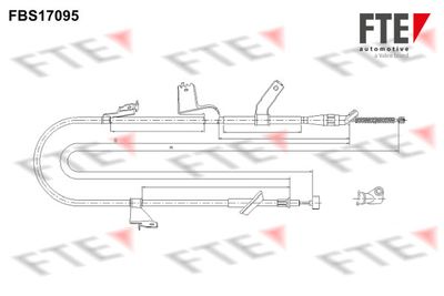 Тросик, cтояночный тормоз FTE 9250477 для SUZUKI SPLASH