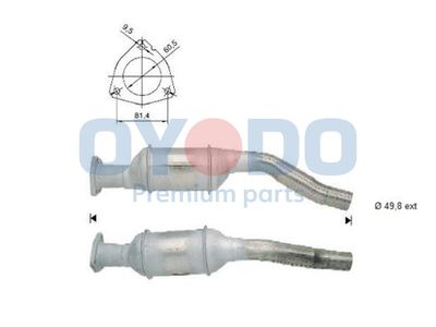 Катализатор Oyodo 10N0073-OYO для AUDI A4