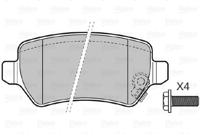 Brake Pad Set, disc brake 598584