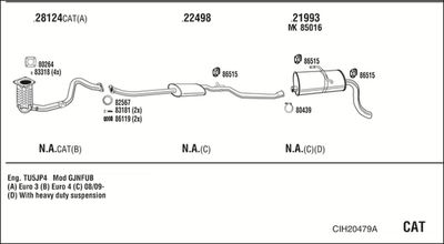 Układ wydechowy WALKER CIH20479A