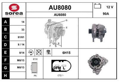 GENERATOR SNRA AU8080