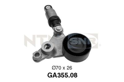 Rolka napinacza, pasek klinowy wielorowkowy SNR GA355.08