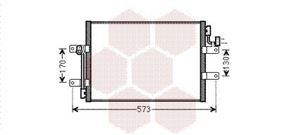 VAN WEZEL 17005393 Радиатор кондиционера  для FIAT ALBEA (Фиат Албеа)