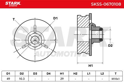тампон на макферсън STARK SKSS-0670108