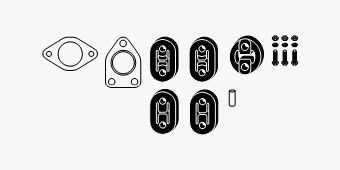 SET MONTARE SISTEM DE ESAPAMENT