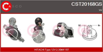 Стартер CASCO CST20168GS для VW SHARAN