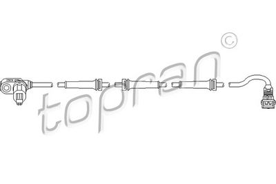 датчик, обороти на колелото TOPRAN 721 607
