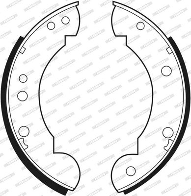 SET SABOTI FRANA FERODO FSB385 2