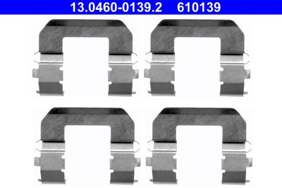Комплектующие, колодки дискового тормоза ATE 13.0460-0139.2 для HYUNDAI COUPE