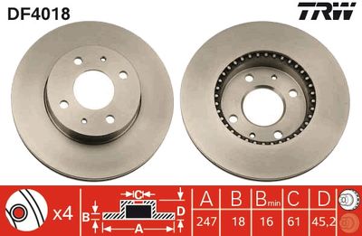 Brake Disc DF4018